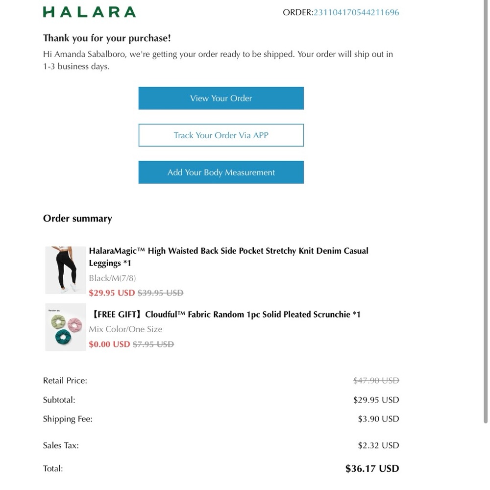 HalaraMagic™ High Waisted Back Side Pocket Stretchy Casual Leggings